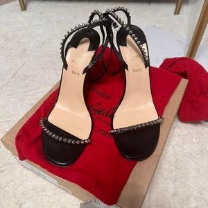 Christian Louboutin So Me Studded Sandal. Size 10.5/40.5.